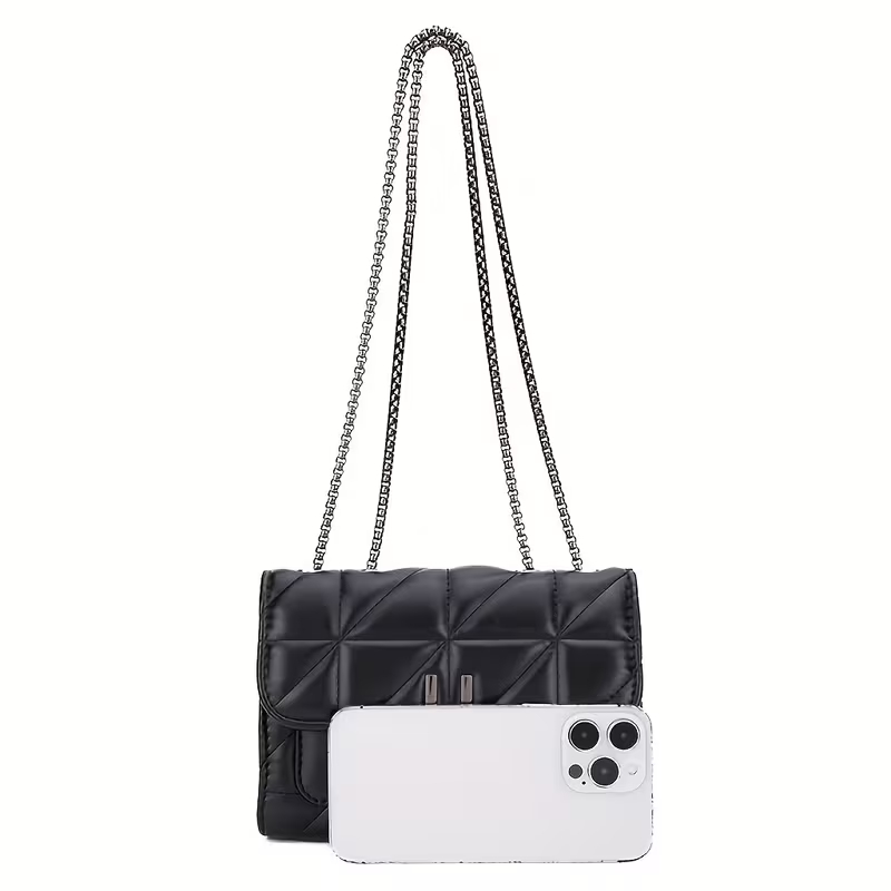 grande bolsa luxo mulheres pu alta capacidade ombro em corrente bolsa transversal
