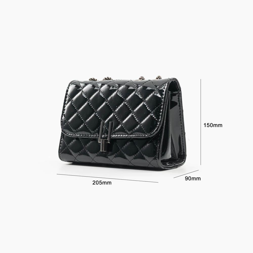 Bolsa Feminina Transversal Corrente Escura “Y” Bolsa Ombro Feminina de Festa