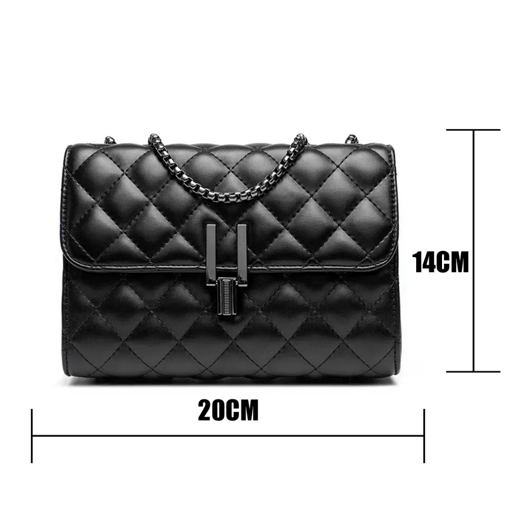 Bolsa Feminina Transversal Corrente Escura “Y” Bolsa Ombro Feminina de Festa