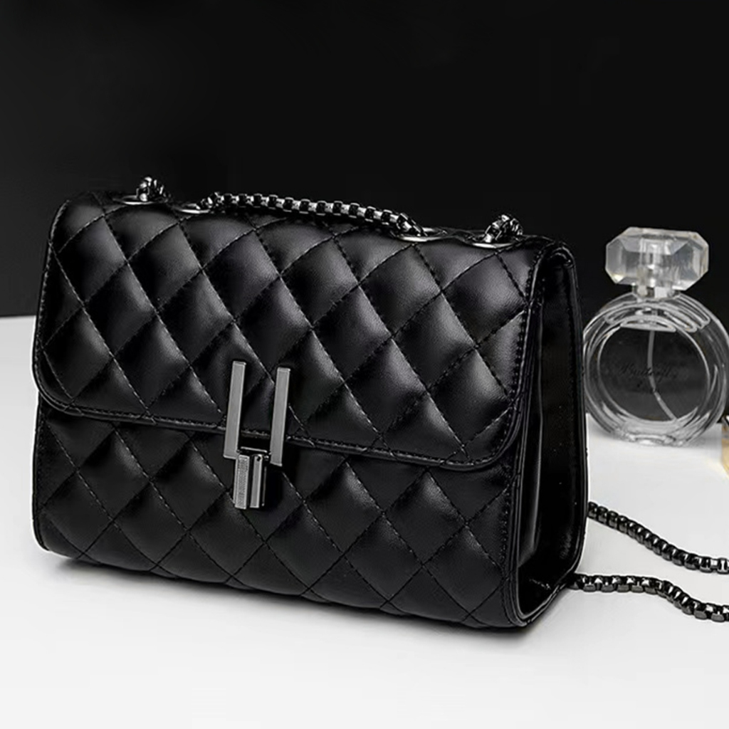 Bolsa Feminina Transversal Corrente Escura “Y” Bolsa Ombro Feminina de Festa
