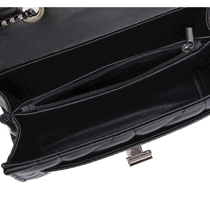 grande bolsa luxo mulheres pu alta capacidade ombro em corrente bolsa transversal