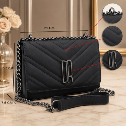 Bolsa Feminina Transversal Pequena De Lado Alça De Corrente Enviamos Rápido