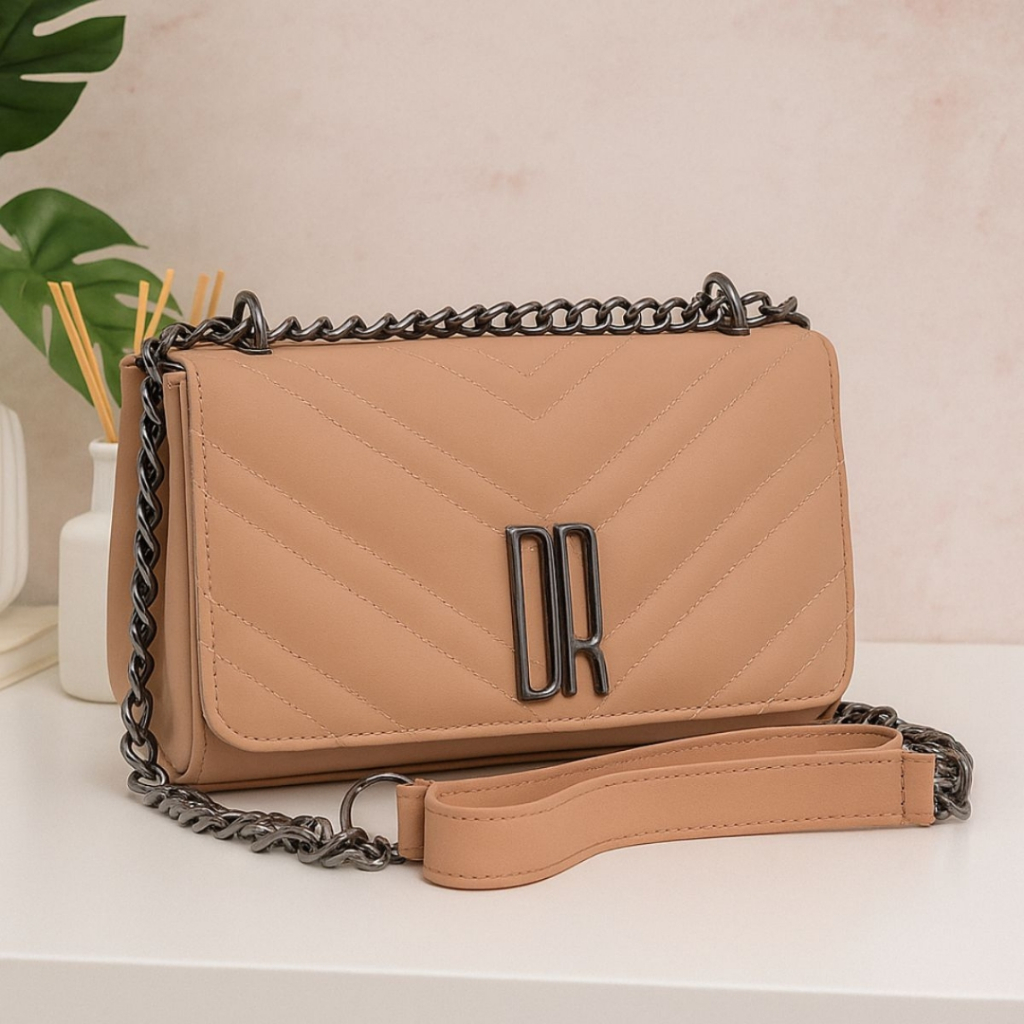 Bolsa Feminina Transversal Pequena De Lado Alça De Corrente Enviamos Rápido