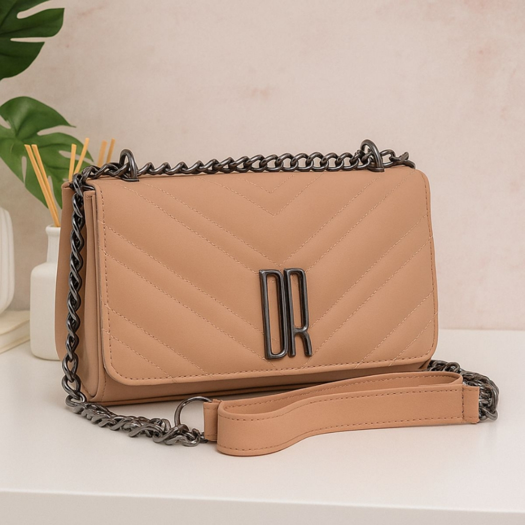 Bolsa Feminina Transversal Pequena De Lado Alça De Corrente Enviamos Rápido