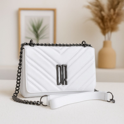 Bolsa Feminina Transversal Pequena De Lado Alça De Corrente Enviamos Rápido