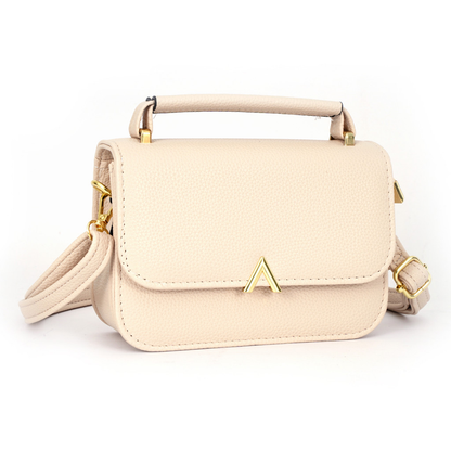 Bolsa de ombro feminina simples com alça de mão reforçada