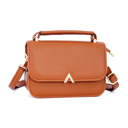 Bolsa de ombro feminina simples com alça de mão reforçada