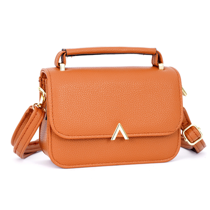 Bolsa de ombro feminina simples com alça de mão reforçada