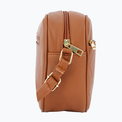 Bolsa Tiracolo Feminina com Costura Matelassê e Alça Ajustável
