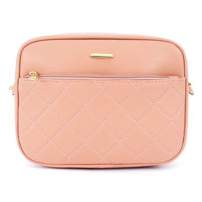 Bolsa Tiracolo Feminina com Costura Matelassê e Alça Ajustável