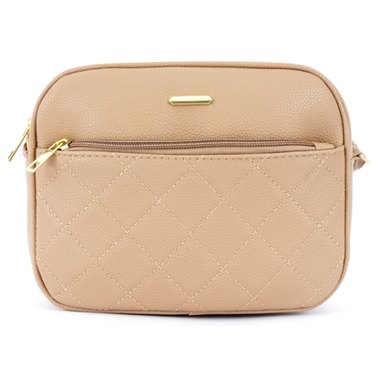 Bolsa Tiracolo Feminina com Costura Matelassê e Alça Ajustável