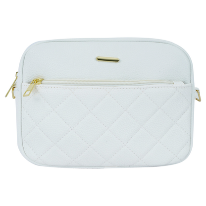 Bolsa Tiracolo Feminina com Costura Matelassê e Alça Ajustável