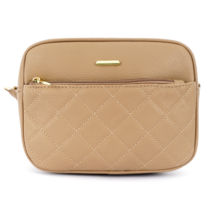 Bolsa Tiracolo Feminina com Costura Matelassê e Alça Ajustável